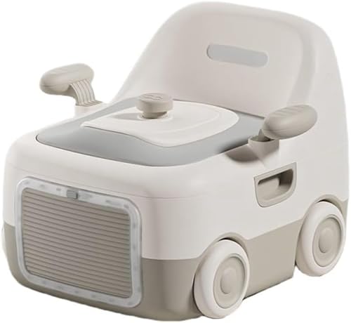 Xiraivke子供用トイレ ベビートイレトレーニング補助便座 車型 【ソフト便座・肌に優しい・抗菌・防臭・お手入れ簡単】 滑り止めハンドル 取り外し可能なベビートイレトレーニング器具 幼児・子供用 簡単取り付けで漏れ防止 トイレ練習補助デバイス 1 〜6