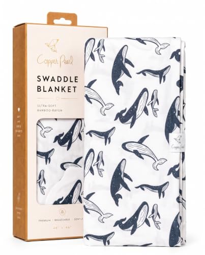 Image of Copper Pearl Swaddle Blankets for Newborns | Soft Stretchy Receiving Blankets for Boys and Girls | Large 46 x 46 Inch Baby Blankets | Lightweight and Breathable Swaddles | Cove