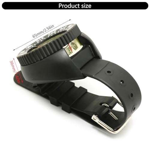 Brújula profesional de buceo resistente con dial luminiscente miniatura 3