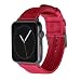 Produktbild Archer Watch Straps - Uhrenarmbänder aus Nylon-Sitzgurtmaterial für Apple Watch (Rot/Space Grau, 44/45/46/49mm)