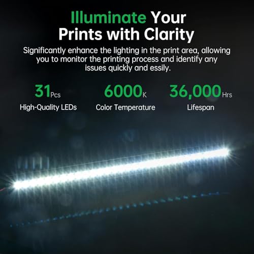 BIQU Panda Lux LED-lichtstrip 6000K magnetisch 3D-printer verlichting Bambu-Lab P1P/P1S/X1C/X1E - Afbeelding 6