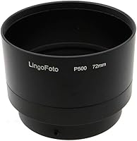 Vista 2 de Tubo adaptador de metal de 2.835 in para Nikon Coolpix P500, tubo adaptador de filtro negro