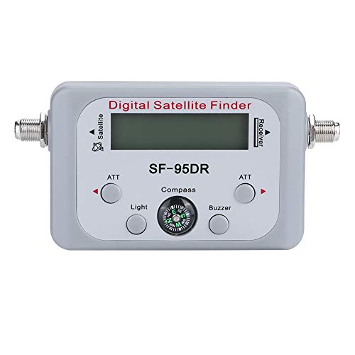 Finder de Signal de Satellite numérique SF95DR Réseau de Plats DirectV Portable Lightweight to Air Satellite System Tool Abs Material 13 x 6,5 x 2,3 cm