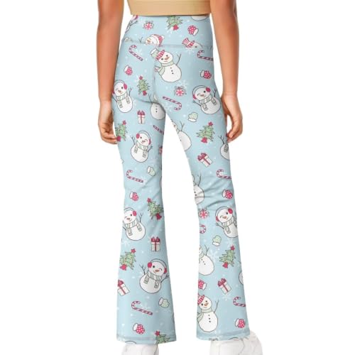Image of Girls Flare Leggings Cute Bell Bottoms for Teen Girls Wide Leg Sweatpants for 5-14 T