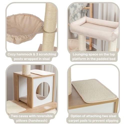 TRIXIE Addison Torre para Gatos Beige 27.2 x 15.7 x 35.4 in miniatura 4
