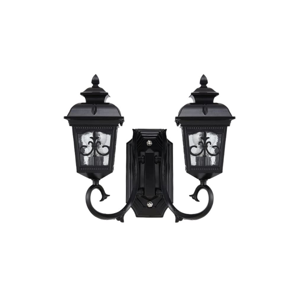 Lampe murale double tête résolvez l'obscurité extérieure Exaltance