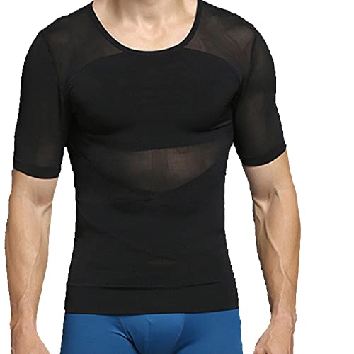 Vêtements de sports manches courtes homme avec effet booster biceps et compression