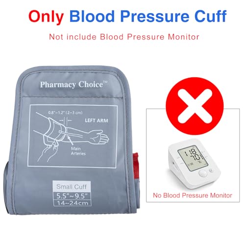 Image of Small Blood Pressure Cuff for Kids, Slim Arm, Compatible with Most Monitors, ARM Blood Pressure Replacement Cuff with 8 Connectors (5.5 inch-9.5 inch)