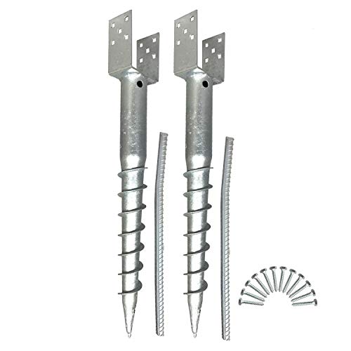 Ashman Ground Screw No Dig, U-Model Screw in Post Stake - 27