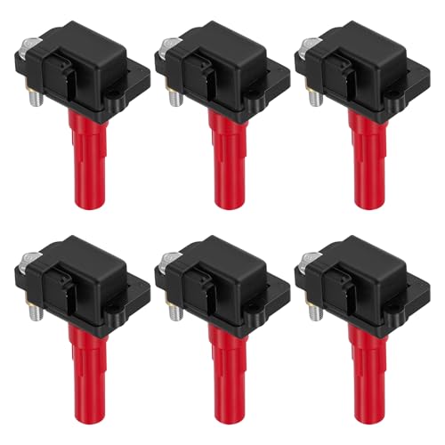 Image of BDFHYK Ignition Coil Packs Compatible with Subaru 2006-2007 B9 Tribeca, 2008-2009 Legacy, 2001-2009 Outback, 2008-2009 Tribeca 3.0L H6, Coil for 48674 C-897 GN10435 U5190 22433AA531 UF287 Set of 6