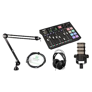 RØDECaster Pro Bundle (compacte RodeCaster productie Studio in set met Rode PodMic hoofdtelefoon en kabel)