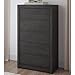 Signature Design by Ashley Parlayon Casual 5-Drawer Chest of Drawers with Safety Stop, Gray