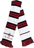 🧣 Sciarpa tubolare double face con logo AC Milan e grafica a righe