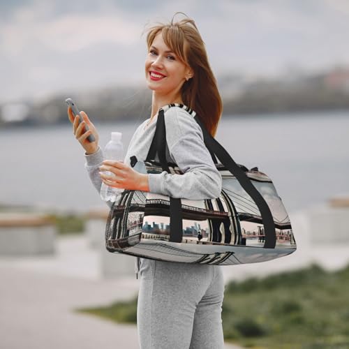 Sac de sport Brooklyn Bridge S noir format One Size imprimé assise - 7