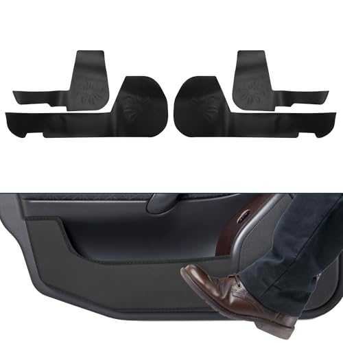 FUELHOOD GX 550用レザーカードアアンチキックパッドステッカー ドアサイドエッジガードプロテクター 内装アクセサリー カーボンファイバー 4個