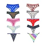 PeliBeli Women Underwear Variety Pack Lace Trims Thongs Hipster Bikinis Cheekies G-Strings T-Backs B