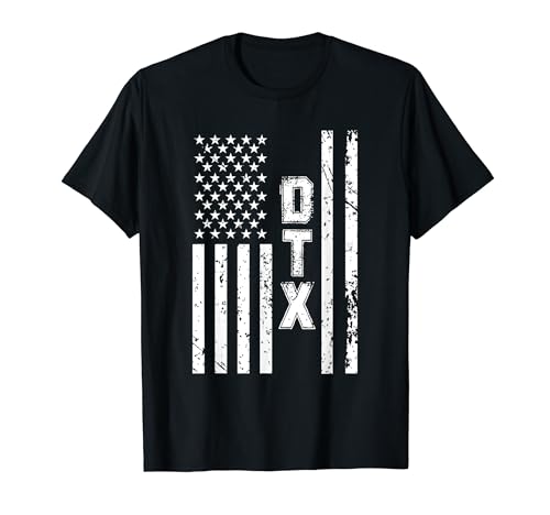 Photo de DTX Drapeau des États-Unis vieilli T-Shirt