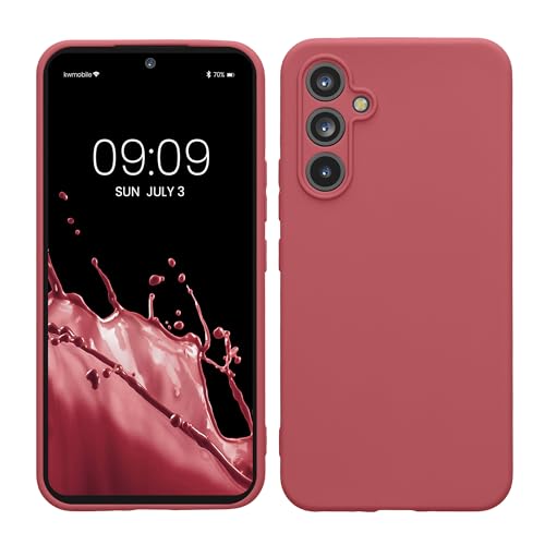 kwmobile Handyhülle kompatibel mit Samsung Galaxy A54 5G Hülle - Handy Case aus weichem Silikon in Dark Rose