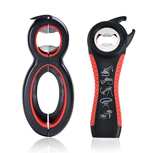 Bottle Can and Jar Grip Opener 2 Pack 6-in-1 Multi Opener Jar Opener,5-in-1 Can Opener Bag Opener Jar Opener Bottle Opener Bottle Can and Jar Grip Opener 2 Pack 6-in-1 Multi Opener Jar Opener,5-in-1 Can Opener Bag Opener Jar Opener Bottle Opener