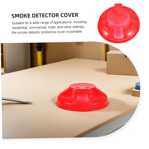 Protector para detector de humo resistente SEWACC: pack de 4 piezas con funda antipolvo 6