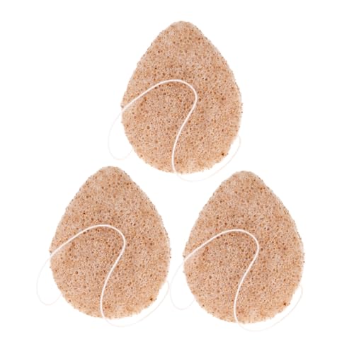 BESTYASH 3Pcs Deep Cleansing Face Sponges for Exfoliating and Makeup Removal Reusable Facial Pads for Gentle Skin Care Cleaning Tool for Home and Travel
