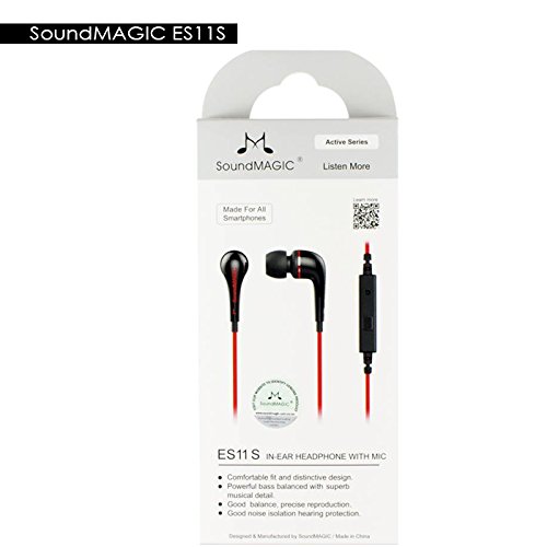 Image of SoundMAGIC ES11S in-Ear Wired Headphones (Black /Red)