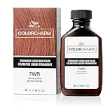 COLORCHARM Permanent Liquid Hair Color for Gray Coverage| 7WR Tan Blonde | 1.4 Fl Oz
