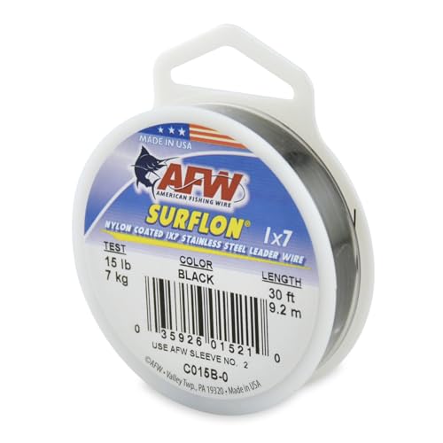 Image of American Fishing Wire Surflon Nylon Coated 1x7 Stainless Steel Leader Wire
