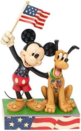 Disney Traditions A Banner Day Mickey And Pluto Figurine