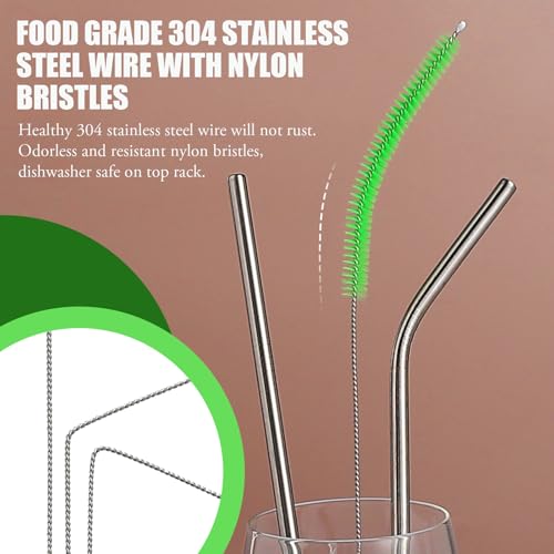 Gyhhqsky Long Straw Cleaning Brushes 10.5 Inch Nylon Pipe Tube Cleaner Brush Set,10 Different Diameter Bottle Brush,Detachable Clip Home Bottle Cleaning Brushes For Sippy Cup,Water Bottle,Teapot,Espresso Machines thumb #5