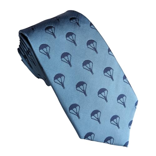Cravate militaire pour forces armées et police insigne parachute bleu clair