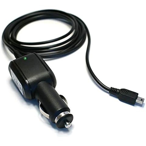 EDO Tech 5V 2A Mini USB Car Charger Power Cord Adapter for Rand McNally Intelliroute TND 730 720 540 530 520 510 RVND 7720lm 7715lm 7725lm 7730lm 7735lm Road Explorer Auto Truck RV GPS 10' Long Cable Cover