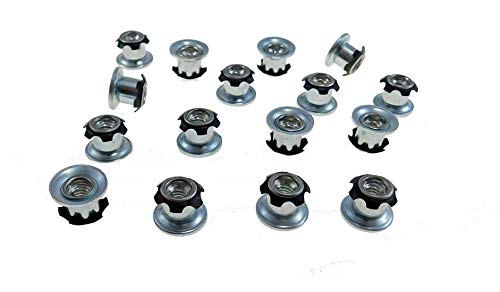 16 Pack Threaded Star Type 3/4"(OD) Round Tubing Insert 1/4-20 Threads S72-244