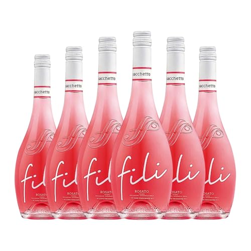 Sacchetto Fili Frizzante Rosato Venezia 75 cl Espumoso rosado (Caja de 6 Botellas de 75 cl)