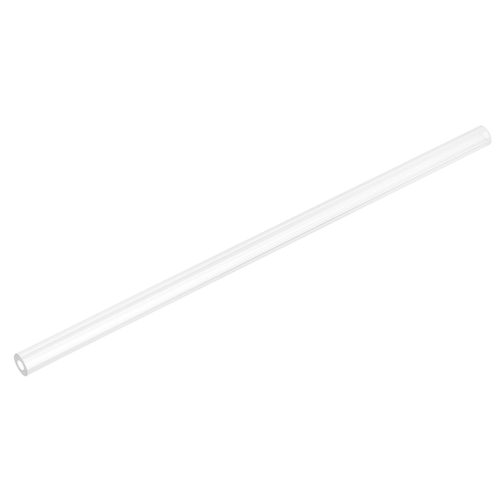 uxcell Rigid Round Clear Tubing 7mm(1/4") ID x 10mm(3/8") OD x 0.8Ft(250mm) Length Plastic Tube