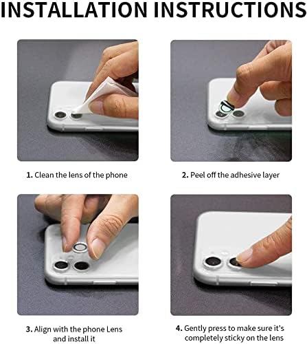 Image of DD SON Back Camera Lens Protector Tempered Glass For iPhone 13 Pro /iPhone 13 Pro Max (Gold) Case Friendly with Edge to Edge Coverage and Easy Installation Kit, Pack of 1