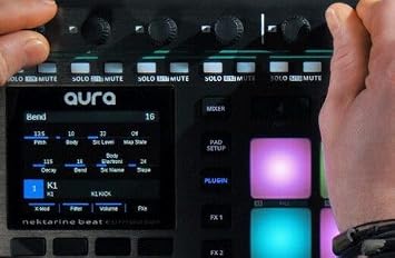 Nektar Aura - Beat Composer and DAW Controller, Metallic Grey, 16 Pads