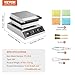 VEVOR Mini Dutch Pancake Maker, 25PCS 43mm Diameter Dorayaki Baker Machine, 1700W Commercial Electric Poffertjes Grill, Non-stick Stainless Steel, Temp & Time Control, for Home Kitchen Restaurant
