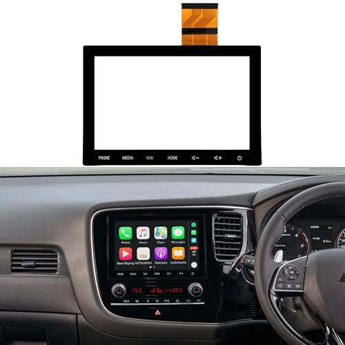 LIAMORFE 8 Zoll Touchscreen Glas Digitizer für Mitsubishi Outlander 2019 2020 2021 2022 Autoradio NAV Schlüssel LCD Monitor 2019-2022 (ohne LCD)