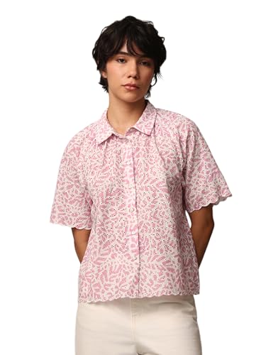 Image of ONLY Womens Cotton Regular Fit T-Shirt