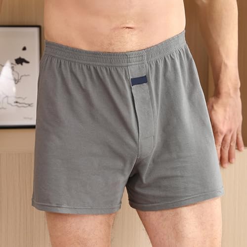 Men Solid Color Cotton 2024Pants Loose European And Underwear Home Casual Shorts Boxers with Designs3