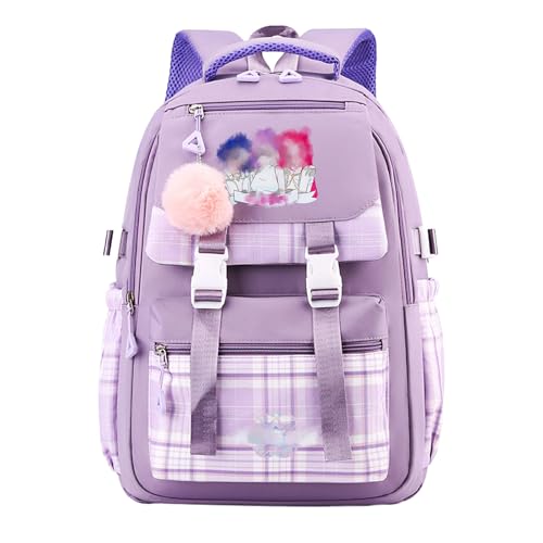 NTGFU LMNT-Backpack1 Demon K Pop Singer Backpacks Kindergarten School Bag Boys for Aged 3-14 Years 40cm x 30cm x 11cm Toddler Backpack School Rucksack Childrens Schoolbag Waterproof for Kids