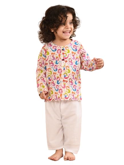 lil pitaara PURE COTTON UNISEX PYJAMA SETS WITH MERMAID PRINT_LP-PJ-24-Parent-picture-31
