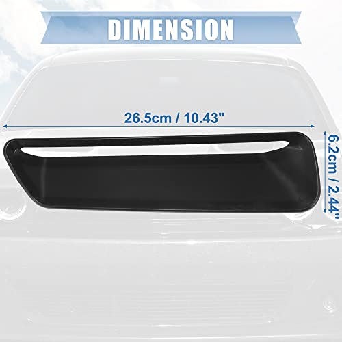 X Autohaux Pair Front Engine Hood Air Conditioner Air Outlet Cover Trim Black For Dodge Challenger 2015-2020 #TOP3