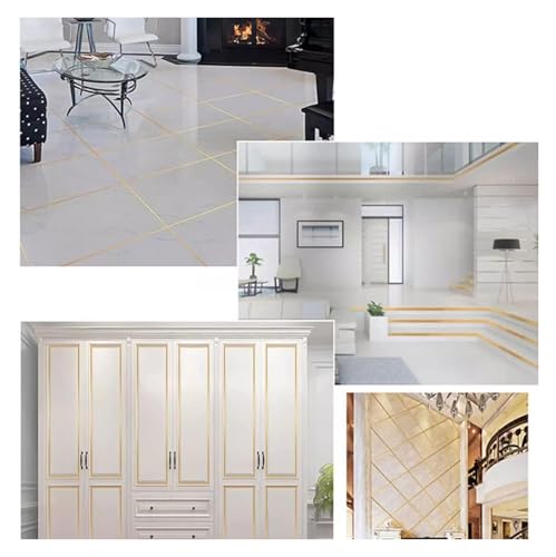 Borde de papel tapiz autoadhesivo cenefa decorativa plateada pared tira moldura techo pegar y despegar 4