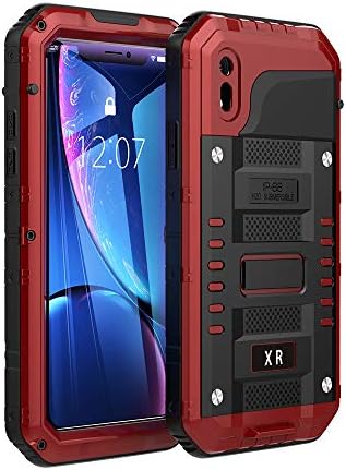 Waterproof Case Compatible with iPhone XR, Military Grade Drop Tested, Heavy Duty, Full Body, 360 Protective, Shockproof, Drop Proof Cover Built-in Screen Protector for iPhone XR 6.1" (Red)