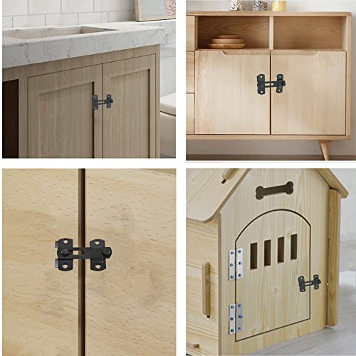 Szhdxsy Stainless Steel Gate Latches Flip Latch Safety Door Bolt Latch Lock,Barn Door Latches，Matte Black #TOP4