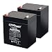 ExpertPower EXP1250-2 2 Pack lead_acid_battery, 2 Pack