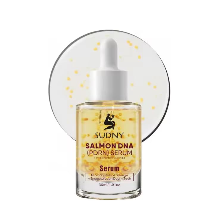 Salmon DNA PDRN Face Serums - Glow Serum with Niacinamide, Hyaluronic Acid, Collagen, Vitamin C & Peptides - Hydrating, Brightening & Firming Serum for Radiant, Smooth & Balanced Skin - Image 9