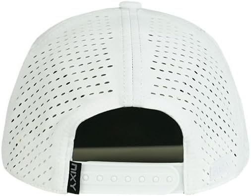 NIXY Stoked Trucker Hat - Premium Stretch, Lightweight Fabric, Maximum Breathability, and Moisture-Absorbing (One Size, Regular Profile, White)